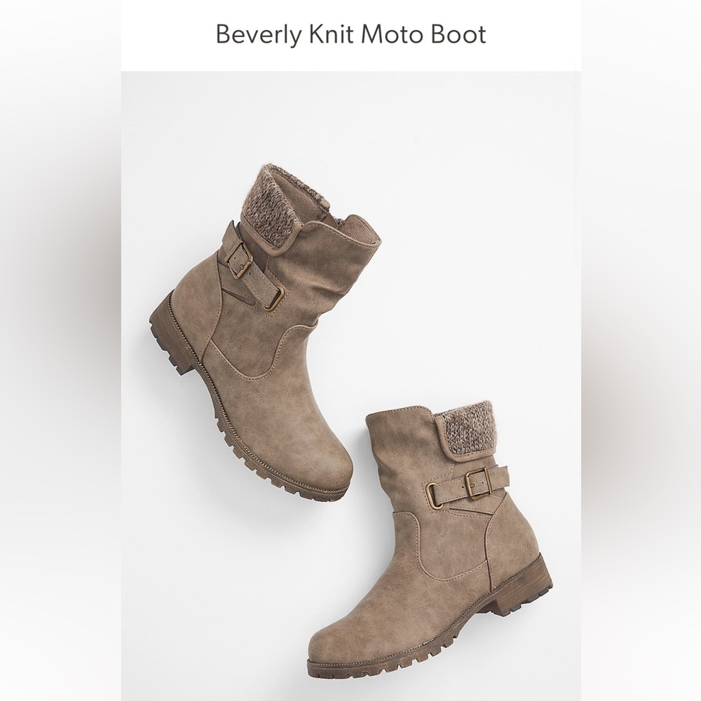 Beverly Knit Moto Boot